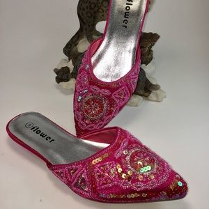 Girl's Indian Style sparkly shoes!